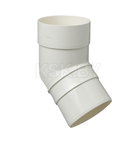 Колено трубы 67° АП Комфорт ПВХ 85мм Белый
