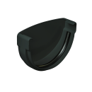 Заглушка желоба АП Комфорт ПВХ 125мм Графит