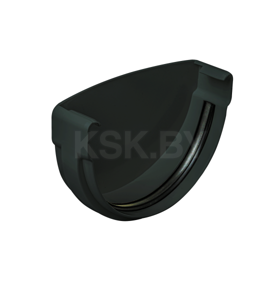 Заглушка желоба АП Комфорт ПВХ 125мм Графит