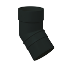 Колено трубы 67° АП Комфорт ПВХ 85мм Графит