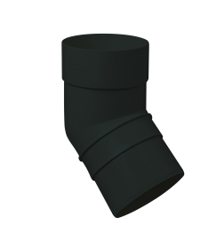 Колено трубы 67° АП Комфорт ПВХ 85мм Графит