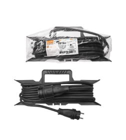 Удлинитель-шнур силовой на рамке 20 м, с/з, 4000 Вт, каучук, КГ, IP44 TDM Народный SQ1307-0242