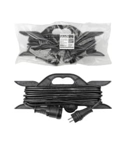 Удлинитель-шнур силовой на рамке 10 м, с/з, 3500 Вт, каучук, КГ, IP44 TDM Народный SQ1307-0231