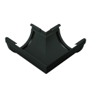 Угол желоба 90° АП Комфорт ПВХ 125мм Графит