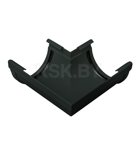 Угол желоба 90° АП Комфорт ПВХ 125мм Графит