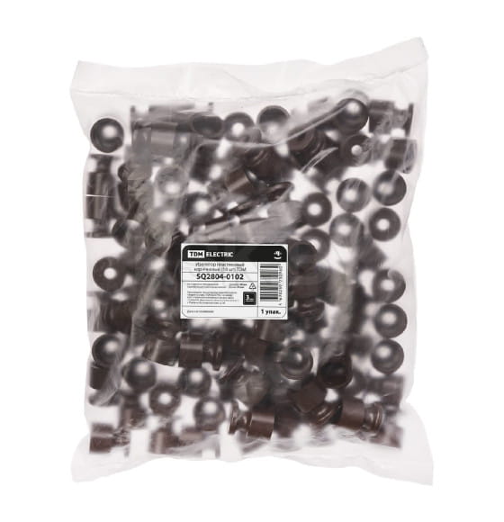 Изолятор пластиковый коричневый (100 шт.) TDM SQ2804-0102 (SQ2804-0102) 