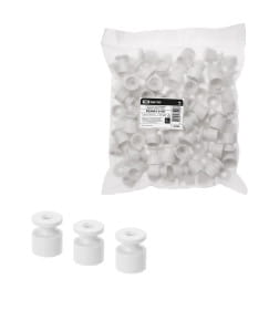 Изолятор пластиковый белый (100 шт.) TDM SQ2804-0101