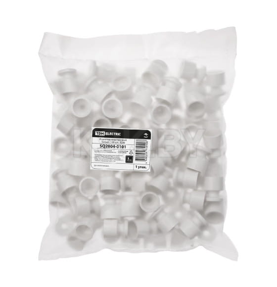 Изолятор пластиковый белый (100 шт.) TDM SQ2804-0101 (SQ2804-0101) 