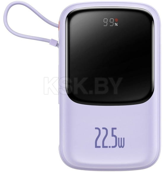 Внешний аккумулятор Baseus Qpow Pro Digital Display Fast Charge 20000мАч 22,5Вт сиреневый (PPQD2-20C_Purple) 