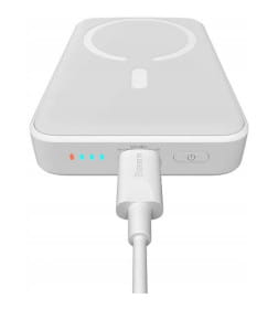 Внешний аккумулятор Baseus Magnetic Mini Wireless Fast Charge 10000мАч 20Вт (белый)