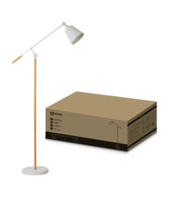 Светильник напольный под лампу ТНО 01К-Е27Б 230В белый IN HOME 4690612055497