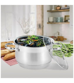 Кастрюля из нержавеющей стали 26см, 8,2 л MR-3512-26, Maestro