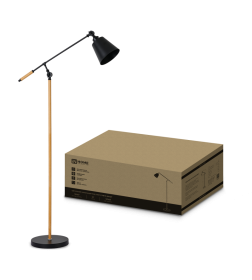 Светильник напольный под лампу ТНО 01К-Е27Ч 230В черный IN HOME 4690612056159