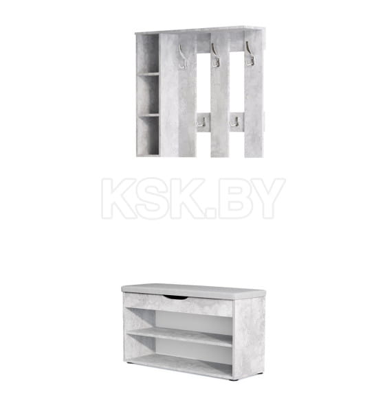 Вешалка СН-100.43 (ДСП)бетон спаркс лайт