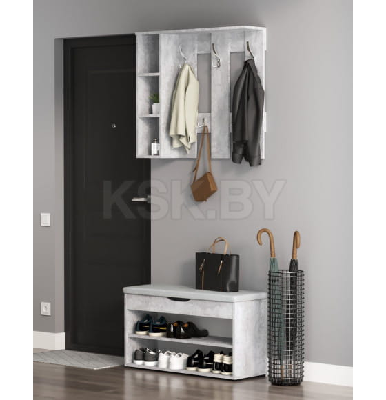 Вешалка СН-100.43 (ДСП)бетон спаркс лайт