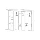 Вешалка СН-100.43 (ДСП)бетон спаркс лайт