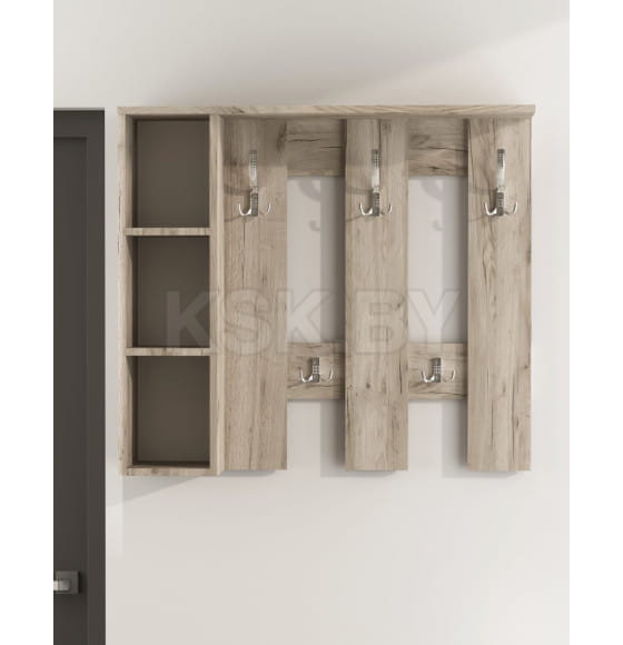 Вешалка СН-100.43 (ДСП)дуб крафт серый