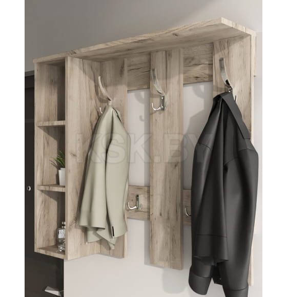 Вешалка СН-100.43 (ДСП)дуб крафт серый