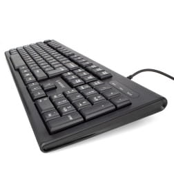 Клавиатура проводная полноразмерная (черная) Gembird KB-8354U-BL