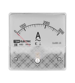 Амперметр А80 3000А/5А-2,5 (поверенный) TDM SQ1102-0279