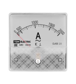 Амперметр А80 2000А/5А-2,5 (поверенный) TDM SQ1102-0278