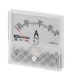 Амперметр А80 500А/5А-2,5 (поверенный) TDM SQ1102-0276