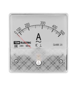 Амперметр А80 500А/5А-2,5 (поверенный) TDM SQ1102-0276
