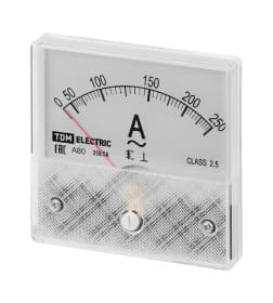 Амперметр А80 250А/5А-2,5 (поверенный) TDM SQ1102-0275