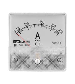 Амперметр А80 250А/5А-2,5 (поверенный) TDM SQ1102-0275