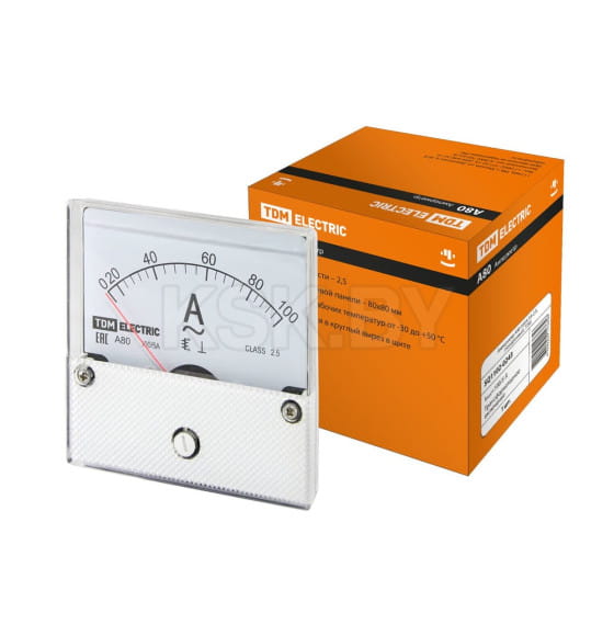 Амперметр А80 100А/5А-2,5 (поверенный) TDM SQ1102-0243 (SQ1102-0243) 
