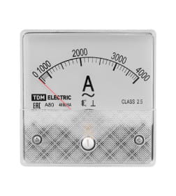 Амперметр А80Н 4000А/5А-2,5 (без поверки) TDM SQ1102-0269