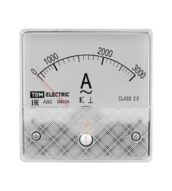 Амперметр А80Н 3000А/5А-2,5 (без поверки) TDM SQ1102-0268