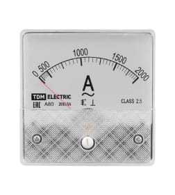 Амперметр А80Н 2000А/5А-2,5 (без поверки) TDM SQ1102-0267