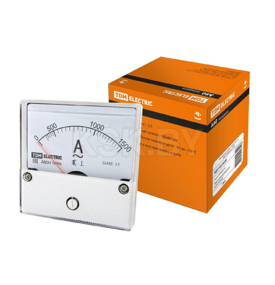 Амперметр А80Н 1500А/5А-2,5 (без поверки) TDM SQ1102-0238 (SQ1102-0238) 