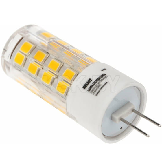 Лампа светодиодная капсульного типа JD-CORN G4 230 В 5,5 Вт 2700 K теплый свет (поликарбонат) REXANT 604-5012 (604-5012) 