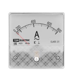 Амперметр А80Н 800А/5А-2,5 (без поверки) TDM SQ1102-0266