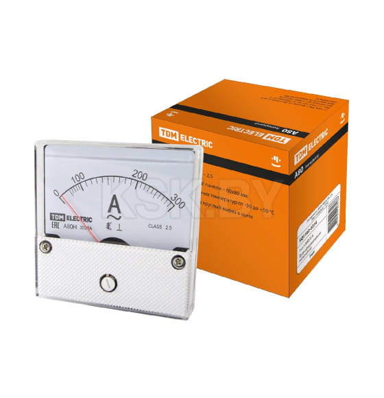 Амперметр А80Н 300А/5А-2,5 (без поверки) TDM SQ1102-0234 (SQ1102-0234) 