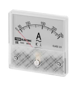 Амперметр А80Н 250А/5А-2,5 (без поверки) TDM SQ1102-0264