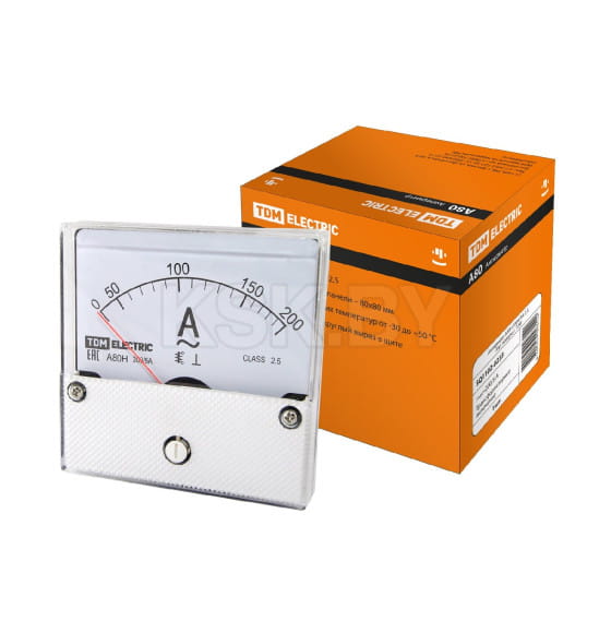Амперметр А80Н 200А/5А-2,5 (без поверки) TDM SQ1102-0233 (SQ1102-0233) 