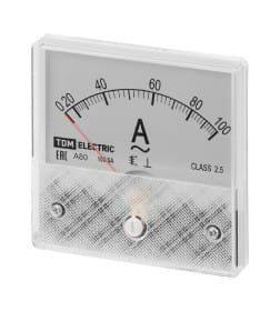 Амперметр А80Н 100А/5А-2,5 (без поверки) TDM SQ1102-0232