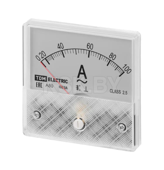 Амперметр А80Н 100А/5А-2,5 (без поверки) TDM SQ1102-0232 (SQ1102-0232) 