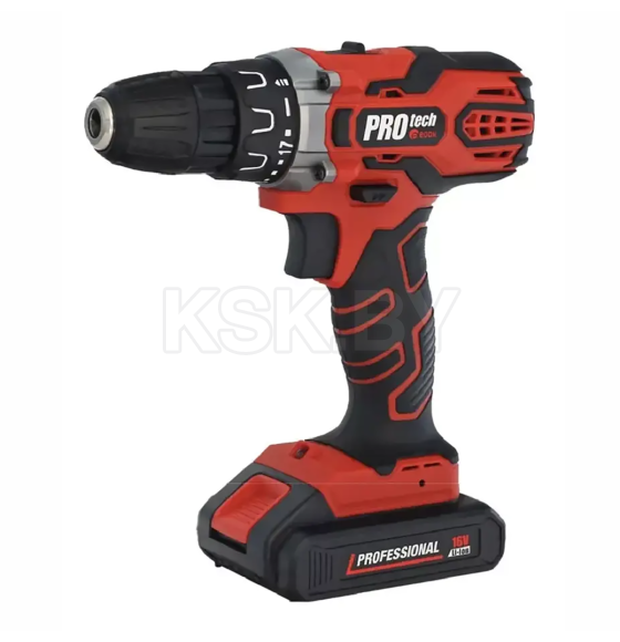 Дрель-шуруповерт аккумуляторная EDON PROtech PRO-16L2K-N1