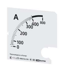Шкала Ш96 400/5А-1,5 (для А96 Х/5А) TDM SQ1102-2018