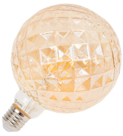 Лампа светодиодная LED-GL125CR-deco gold 15Вт 230В E27 3000K 1390Лм кристалл золотистая IN HOME 4690612056098