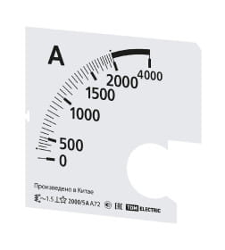 Шкала Ш72 2000/5А-1,5 (для А72 Х/5А) TDM SQ1102-2068