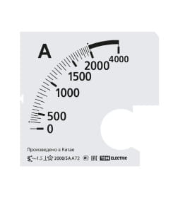 Шкала Ш72 2000/5А-1,5 (для А72 Х/5А) TDM SQ1102-2068