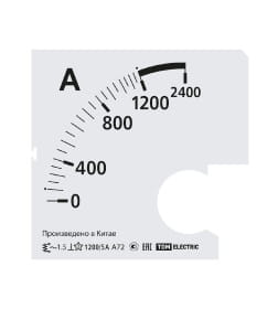 Шкала Ш72 1200/5А-1,5 (для А72 Х/5А) TDM SQ1102-2066
