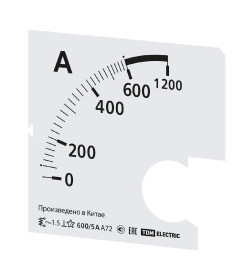 Шкала Ш72 600/5А-1,5 (для А72 Х/5А) TDM SQ1102-2062