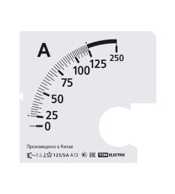 Шкала Ш72 125/5А-1,5 (для А72 Х/5А) TDM SQ1102-2055
