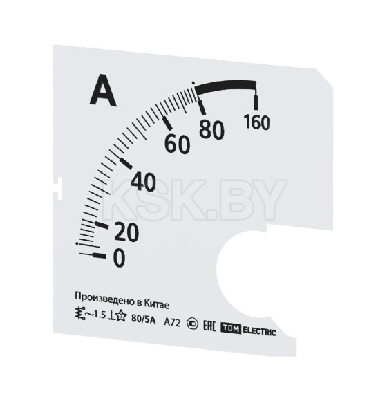 Шкала Ш72  80/5А-1,5 (для А72 Х/5А) TDM SQ1102-2053 (SQ1102-2053) 